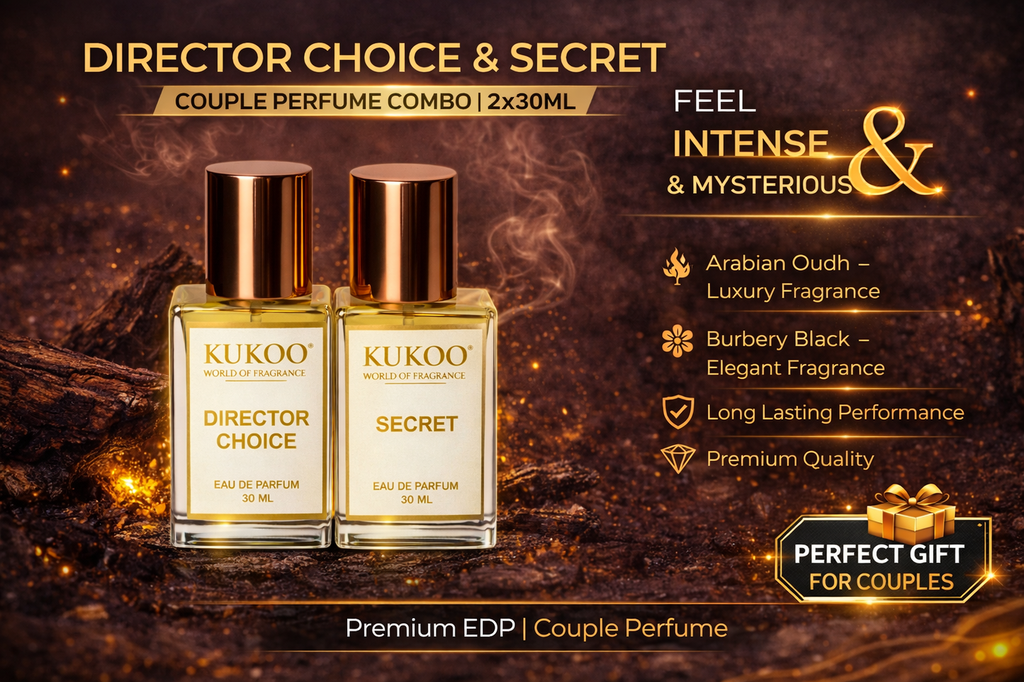 DIRECTOR CHOICE & SECRET Couple Perfume Combo | EDP 2x30ml