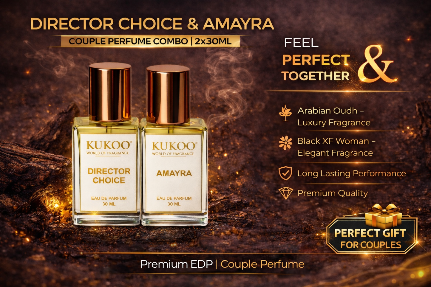 DIRECTOR CHOICE & AMAYRA Couple Perfume Combo | EDP 2x30ml